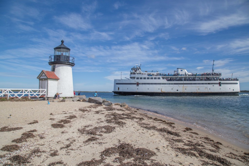 Nantucket Car Ferry and Lighthouse
